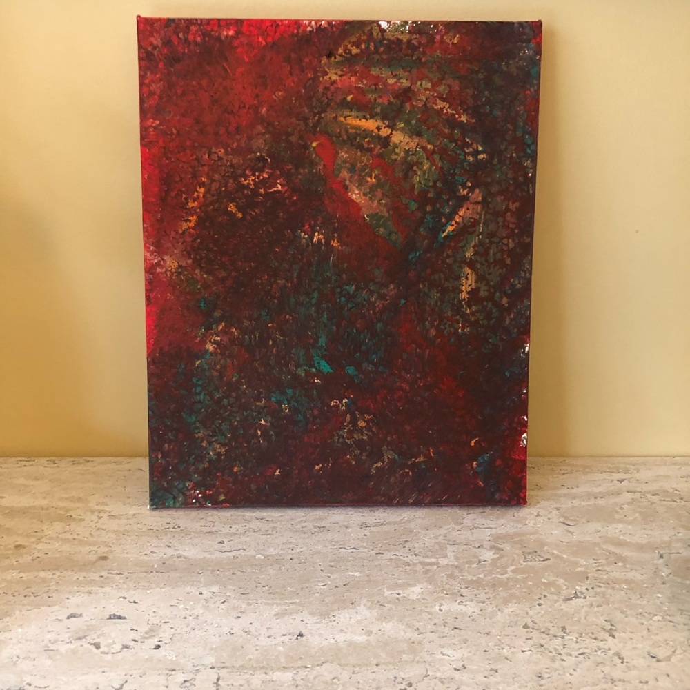 Red and Turquoise